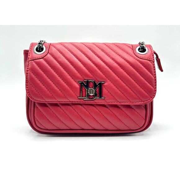 Badgley Mischka Handbags - Badgley Mischka Red Quilted Crossbody